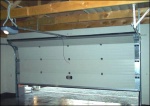 Секционные гаражные автоматические ворота Flexi Force с потолочным приводом.
