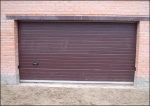 Секционные гаражные ворота Flexi Force. Цвет коричневый RAL 8017